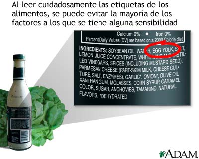 Leer las etiquetas de los alimentos