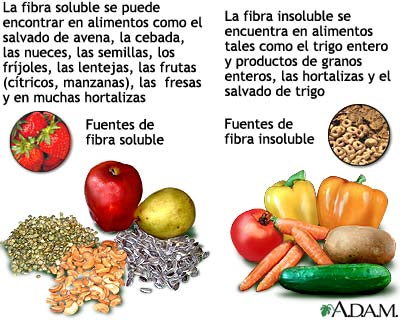 Fibra soluble e insoluble