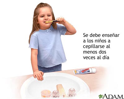 Ense&ntilde;ar a los ni&ntilde;os a cepillarse.