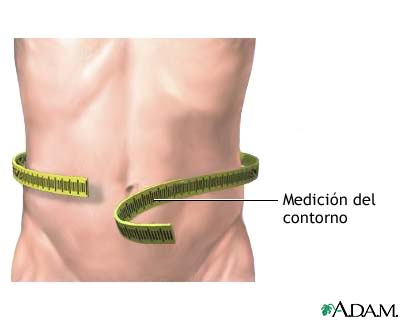 Medici&oacute;n de la circunferencia abdominal